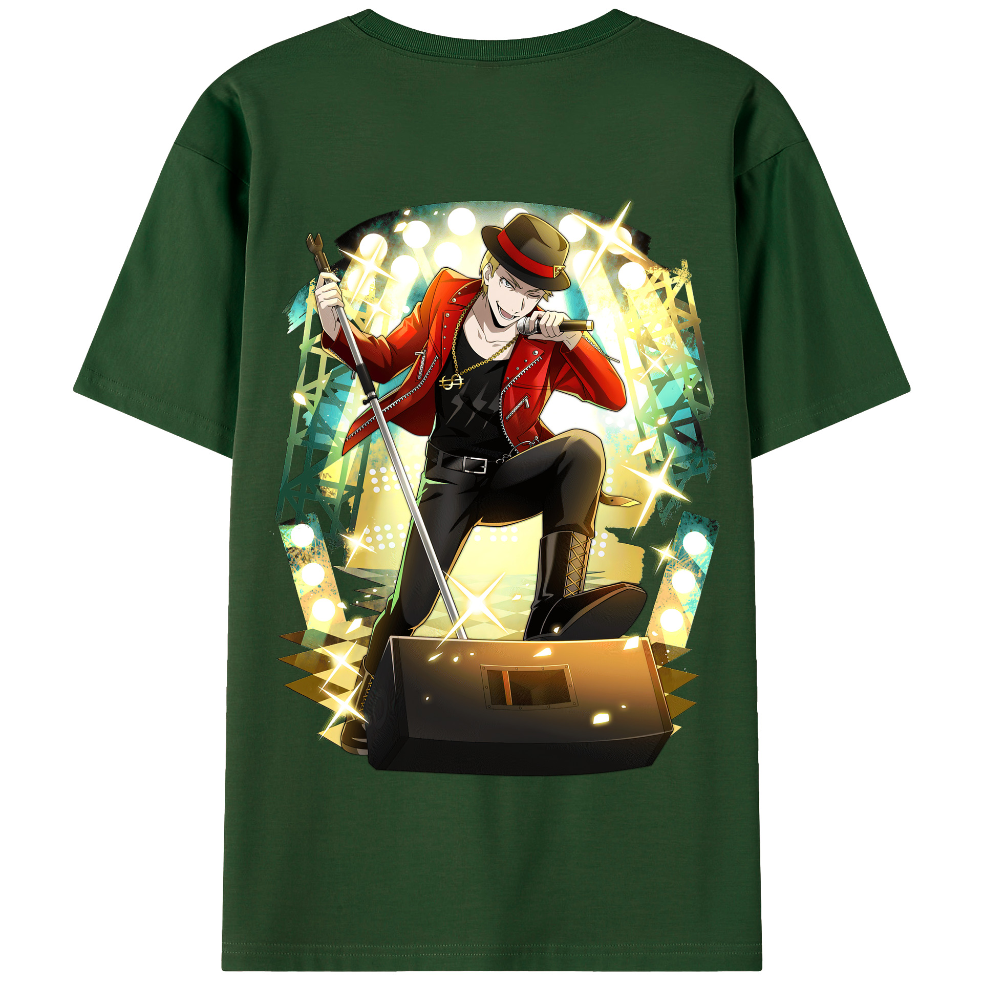 （画像用） 文豪ストレイドッグス Bungo Stray Dogs 綿100％半袖Tシャツ（背面プリント）
